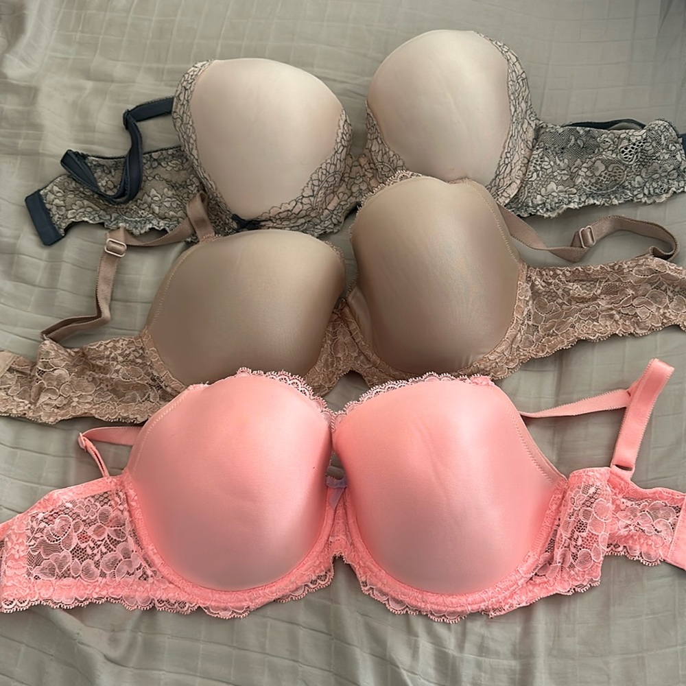 Bundle of 3 dreams angles Demi 34DDD bras